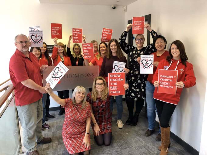 Our Bristol office support Wear Red Day 2019 and Show Racism the Red Card's important campaign